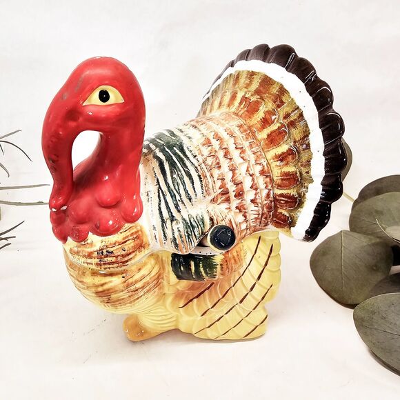 Vintage Turkey Covered Gravy Spoon Sauce Dish Ceramic Condiment Tilso Japan - Picture 10 of 10